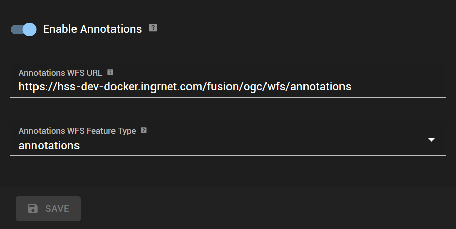 Annotations in the Admin Client