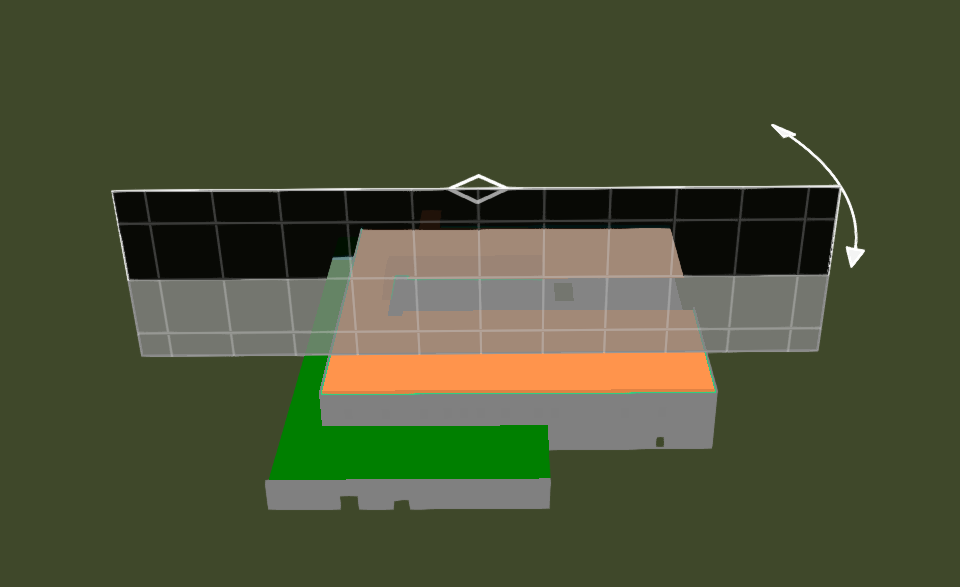 The Cross-section plane controls in HxGN Smart Sites